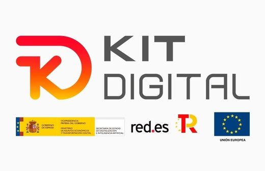 Logos institucionales Kit Digital, Gobierno de España y Unión Europea